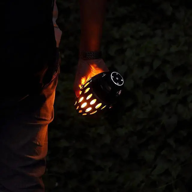 Alt view image 6 of 7 - 2 Packs Outdoor Bluetooth Speakers, Gifts for Men, Torch Lantern Waterproof Wireless Speakers, BT5.0, Gadgets Christmas Birthdays Gifts for Dad Mom Women, Garden Patio Decro, Tripod & Stake