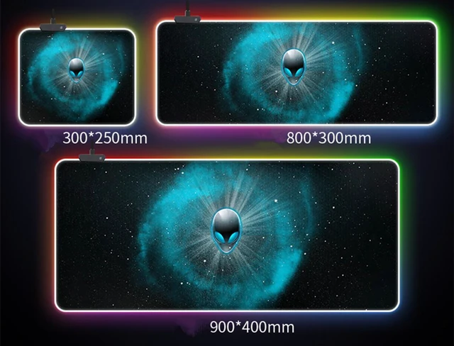 Alienware Gaming Mouse Pad,RGB LED Lighting 7 Colorful Mousepad, 4 ...