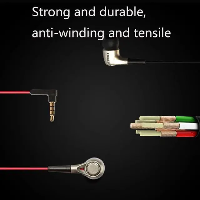 Alt view image 3 of 6 - Edifier H230P, Wired in-Ear, Noise Isolation with Microphone,Heavy Bass,High sound performance,Compatible with all 3.5MM audio jack smartphones and other devices