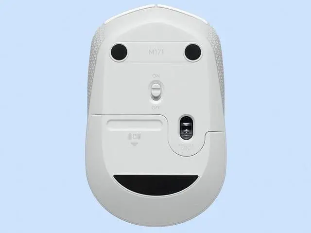 Alt view image 4 of 5 - Logitech M172 Wireless Mouse, 2.4Ghz Wireless, USB Plug and Play, 1000dpi, Compatible with Windows7/8/10/11 or later, Mac OS10.5 or later, Chrome OS, Linux Kernel 2.6+ White