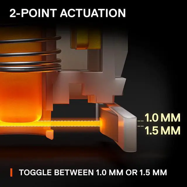 Alt view image 5 of 7 - SteelSeries New Apex 9 Mini  HotSwap Optical Mini Keyboard  60% Compact Design  Optical Switches  RGB Customization  Aluminum Alloy Frame  Double Shot PBT Keycap