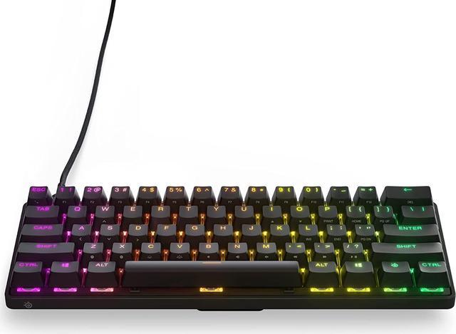 SteelSeries Apex Pro Mini Mechanical Gaming Keyboard Worlds Fastest  Keyboard Adjustable Actuation Compact 60% Form Factor RGB PBT Keycaps USB-C  