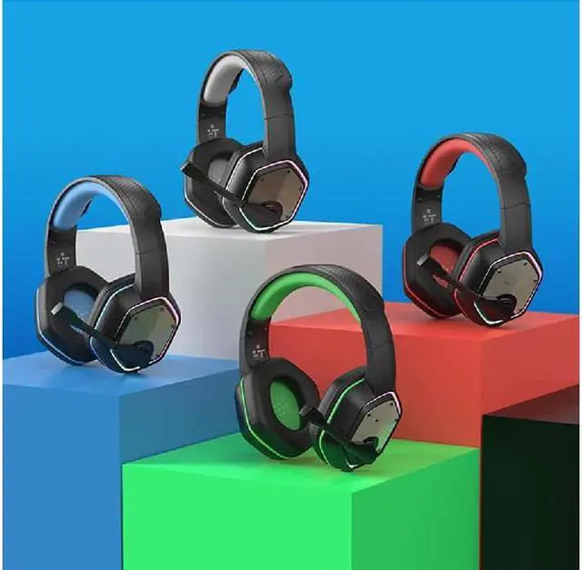 Alt view image 5 of 7 - E1000 USB Gaming Headset for PC, Computer Headphones with Microphone/Mic Noise Cancelling, 7.1 Surround Sound, RGB Light - Wired Headphones for PS4, PS5 Console, Laptop Call Center
