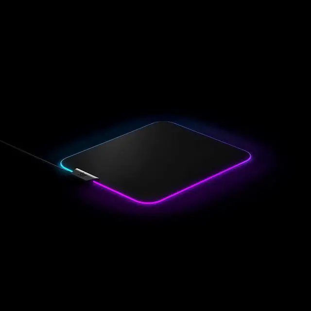 Alt view image 4 of 7 - SteelSeries QcK Gaming Surface - Medium RGB Prism Cloth - Optimized For Gaming Sensors