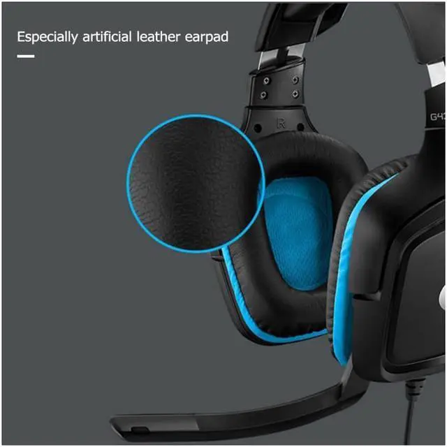 Alt view image 5 of 5 - Logitech G431 Gaming Headset Wired 7.1-channel DTS 7.1Surround Sound Headphone:X 2.0 Listening and Debate Head-mounted Microphone