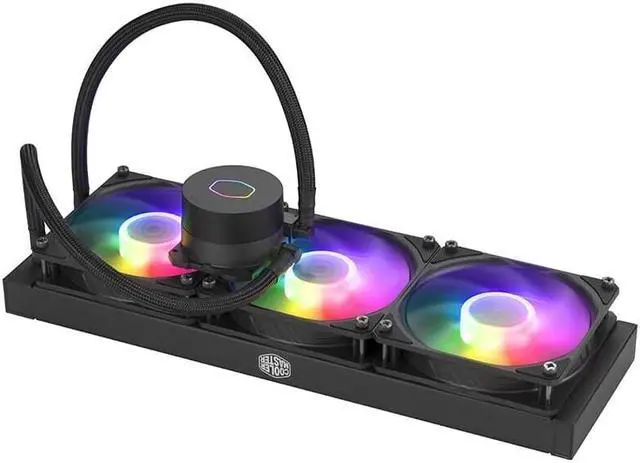 Alt view image 4 of 5 - Cooler Master MasterLiquid B360 Black Edition ARGB Liquid Cooler, Integrated Water-Cooled Desktop Silent CPU Cooler, the Third Generation MasterPump Double Cavity Cold Head