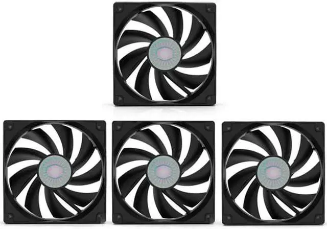 Main image of Cooler Master Silent SI2 120mm Fan(4 sets), Silent fan,Black