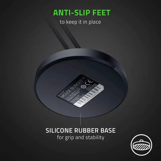 Alt view image 4 of 7 - Razer Gaming Mouse Bungee V3: Drag-Free Wired Mouse Support - for Esports-Level Performance - Weighted Base - Anti-Slip Feet - Classic Black