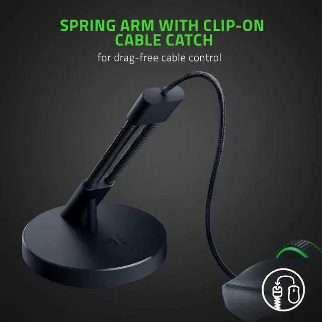 Alt view image 2 of 7 - Razer Gaming Mouse Bungee V3: Drag-Free Wired Mouse Support - for Esports-Level Performance - Weighted Base - Anti-Slip Feet - Classic Black