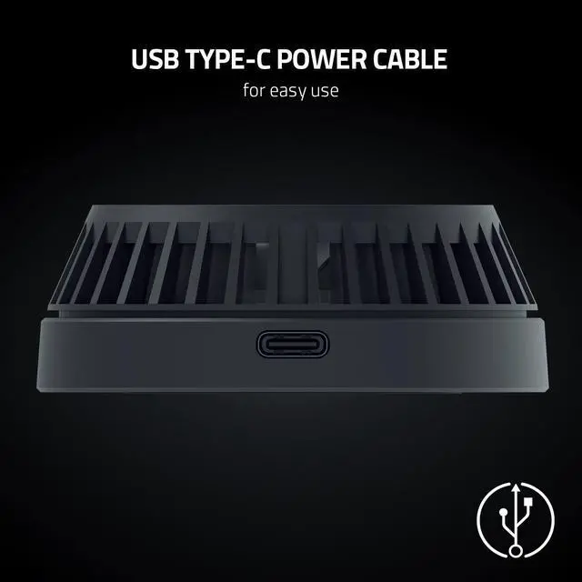 Alt view image 5 of 6 - Razer Phone Cooler Chroma: iPhone 12 & 13 Series - MagSafe Compatible - Advanced Smartphone Cooling Technology - 7-Blade Fan - 12 RGB LEDs - USB Type-C Power Cable - Powered by Chroma RGB