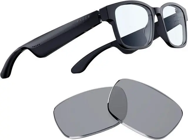 Main image of Razer Anzu Smart Glasses: Blue Light Filtering & Polarized Sunglass Lenses - Low Latency Audio - Built-in Mic & Speakers - Touch & Voice Assistant Compatible - 5hrs Battery - Rectangle/Large