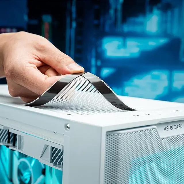 Alt view image 4 of 7 - ASUS A21 Gaming Chassis Case, Support YTX Back-Connector Micro-ATX Motherboard, Hidden-connector Design, Support 360mm Liquid Cooler(White)