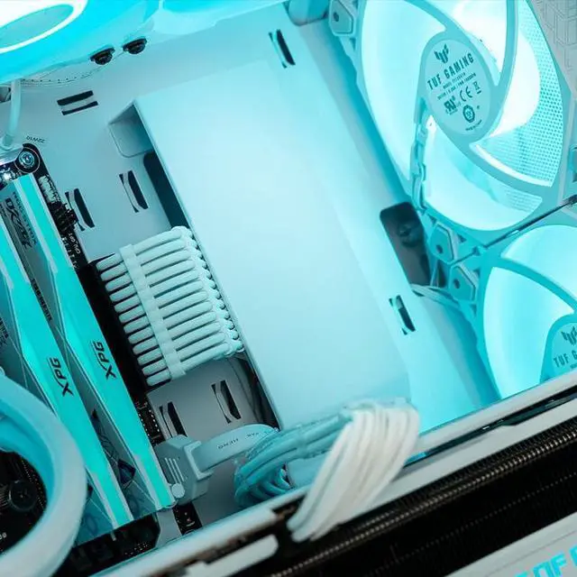 Alt view image 7 of 7 - ASUS A21 Gaming Chassis Case, Support YTX Back-Connector Micro-ATX Motherboard, Hidden-connector Design, Support 360mm Liquid Cooler(White)