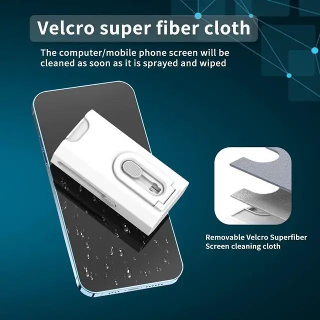 Alt view image 6 of 7 - CORN 8-in-1 Multi - Function Cleaning Kit, Cleaning Pen for Airpods Earbuds, Multi-Function Cleaning for Keyboards, Phone Screen, Key Puller
