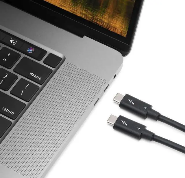 Alt view image 4 of 5 - Thunderbolt 4 Cable, Thunderbolt Certified, 0.5 Meter (1.64 ft), 40 Gb/s Data Transfer, 100W Power Charging, 40Gbps Data Transfer HD 8K @60Hz Compatible with Thunderbolt 4/3, USB-C, and USB4 Devices