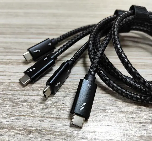 Alt view image 5 of 5 - Thunderbolt 4 Cable, Thunderbolt Certified, 0.5 Meter (1.64 ft), 40 Gb/s Data Transfer, 100W Power Charging, 40Gbps Data Transfer HD 8K @60Hz Compatible with Thunderbolt 4/3, USB-C, and USB4 Devices