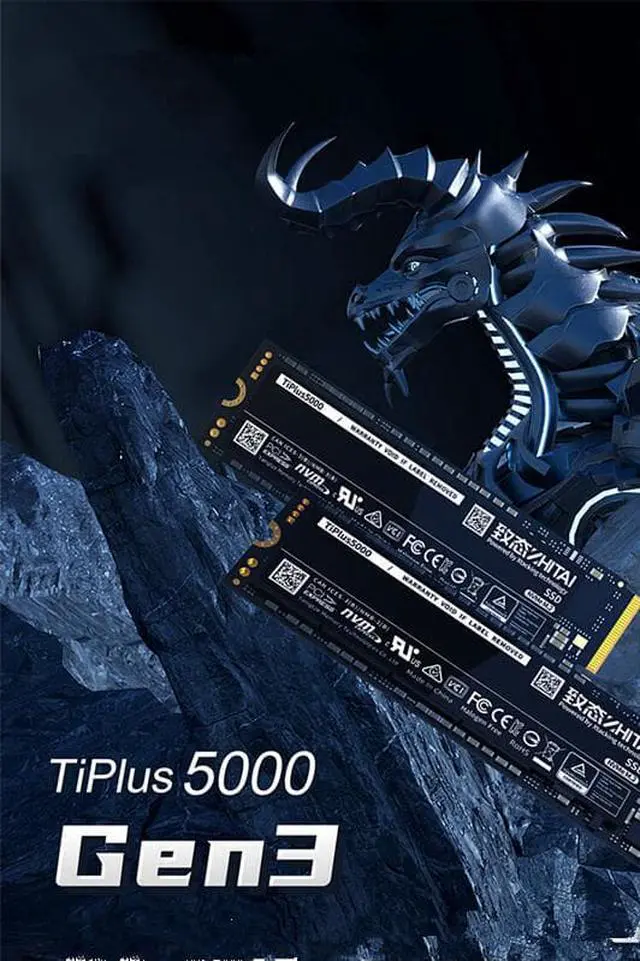 Alt view image 3 of 7 - CORN TiPlus5000 SSD NVME M.2 2280 ssd 1TB 2TB 512GB For Desktop PC Laptop PS5 Gen3 Internal Hard Disk Support PCIE3.0