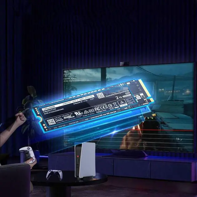 Alt view image 7 of 7 - CORN TiPlus5000 SSD NVME M.2 2280 ssd 1TB 2TB 512GB For Desktop PC Laptop PS5 Gen3 Internal Hard Disk Support PCIE3.0