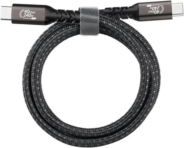 Alt view image 2 of 7 - 240W USB4 Cable, USB C to USB C Cable Fast Charging Compatible Thunderbolt 4/3 Cable, Support 8K@60Hz & 40Gbps Data Transfer for MacBook MateBook,ipad pro,Switch, Pro Display XDR 1.64 ft.