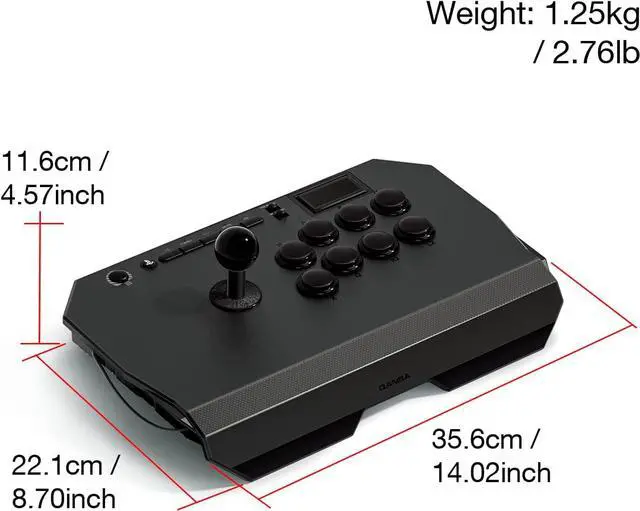 Alt view image 7 of 7 - Qanba N3 Drone 2 Wired Joystick for PlayStation 5/4 and PC