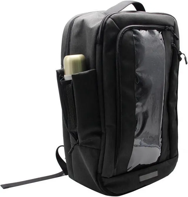Alt view image 4 of 7 - QANBA Shield Shoulder Rocker Travel Storage Bag With Trendy Transparent Object Display Window