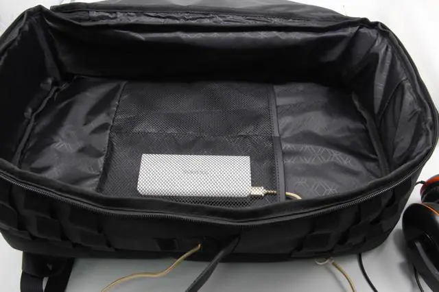 Alt view image 6 of 7 - QANBA Shield Shoulder Rocker Travel Storage Bag With Trendy Transparent Object Display Window