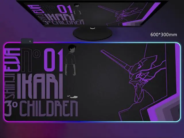 Main image of Corn Extended Large Mouse Pad EVA RGB Gaming Mice Mat Anti-Slip Natural Rubber Base for Home Office Work 35.4*15.7*0.16 inch (900*400*4mm)