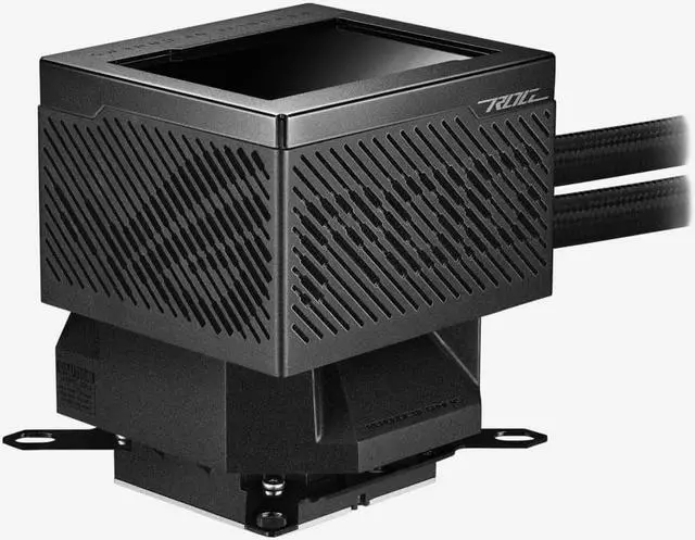 Alt view image 5 of 7 - ASUS ROG RYUJIN III 240 ARGB All-in-one Liquid CPU Cooler With 3.5 LCD, Asetek 8th Gen Pump, Pump Embedded Fan and 3x ROG 120mm Radiator Magnetic Daisy-Chainable ARGB Fans