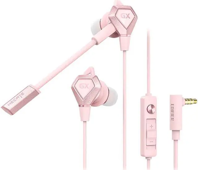 Main image of Edifier GX04 E-Sports Edition In ear Gaming Earphones Live Earplugs Dual Microphones 3.5mm Jack for phone Laptop SWITCH Pink