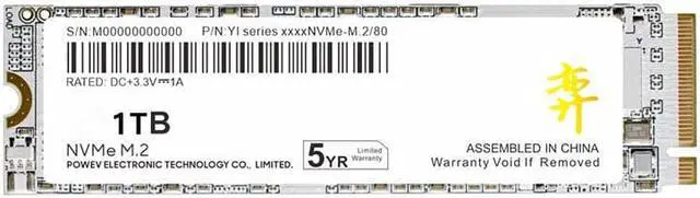 Alt view image 2 of 5 - CORN YI Series NVME1.4  M.2 SSD 512GB 1TB 2TB GEN PCIe 4.0 solid state drive TLC 3D NAND for Desktop PC NVMe m.2 ssd 7000mb/s 1TB