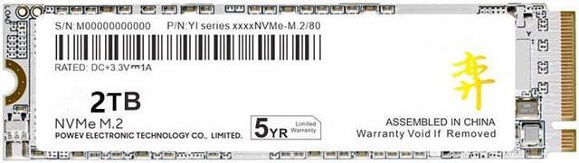 Alt view image 2 of 5 - CORN YI Series NVME1.4  M.2 SSD 512GB 1TB 2TB GEN PCIe 4.0 solid state drive TLC 3D NAND for Desktop PC NVMe m.2 ssd 7000mb/s 2TB