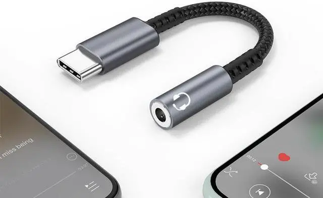 Alt view image 4 of 7 - USB C to 3.5mm Audio Headphone Adapter USB Type C to Aux Female Headphone Jack Adapter Hi-Res DAC Dongle Cable for Samsung Galaxy S21 S20 Ultra, Pixel 4 3 2 XL, iPad Pro and More