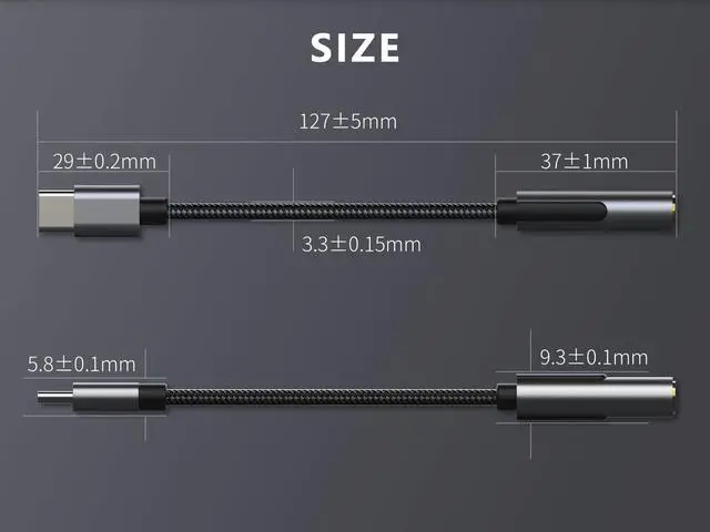 Alt view image 6 of 7 - USB C to 3.5mm Female Headphone Jack Adapter,Type C to Aux Audio Dongle Cable Cord DAC: 32bits/384KHz,Compatible with Samsung Galaxy S23S21 S20 Ultra S10 S9 Plus, Note 20 10, Pixel XL, iPad Pro 2 Pack