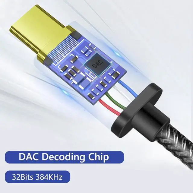 Alt view image 3 of 7 - Type C to 3.5mm Female Headphone Jack Adapter, (2-Pack) USB C to Aux Audio Dongle Cable Cord Compatible with Samsung Galaxy S8 S8+ S9 S9+S10, Note 10, Pixel XL, 2018iPad Pro, and More