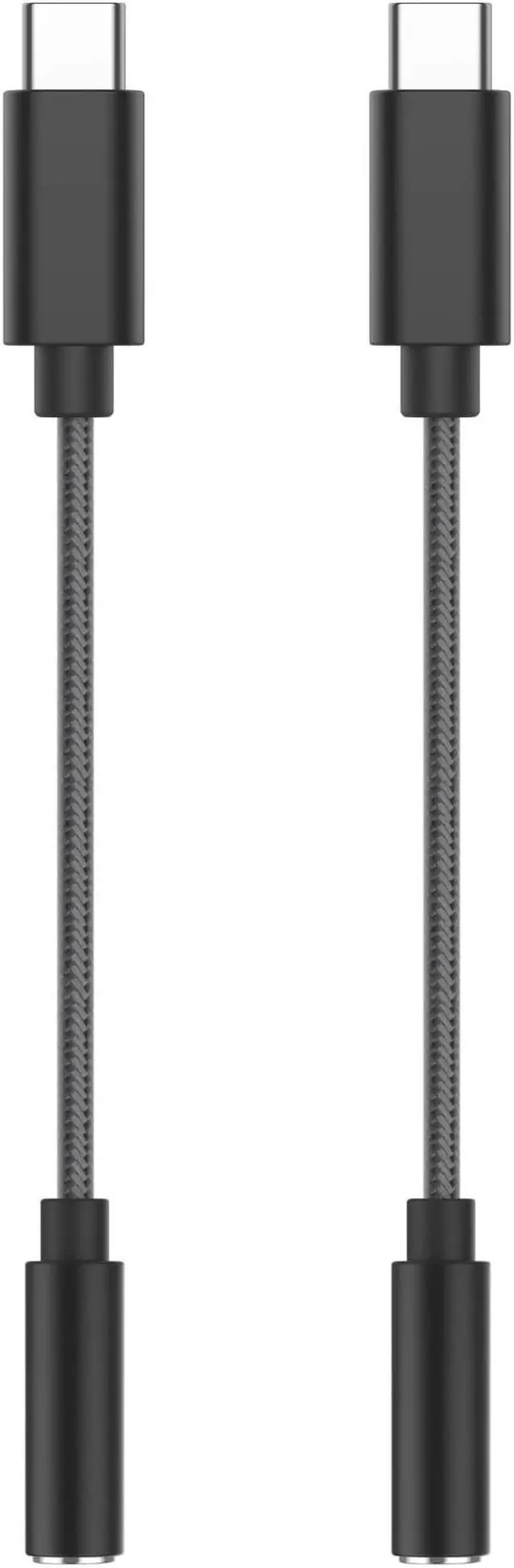 Main image of Type C to 3.5mm Female Headphone Jack Adapter, (2-Pack) USB C to Aux Audio Dongle Cable Cord Compatible with Samsung Galaxy S8 S8+ S9 S9+S10, Note 10, Pixel XL, 2018iPad Pro, and More