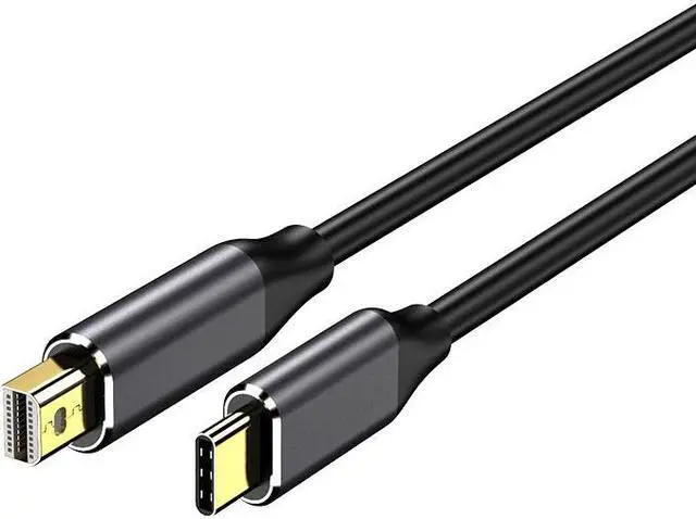 Main image of USB C to Mini DisplayPort Cable,6Ft 4K@60Hz Type-C to Mini Displayport Cable Compatible for MacBook ipad Pro 2018 MateBook, Samsung S9/10,Note8/9 and more