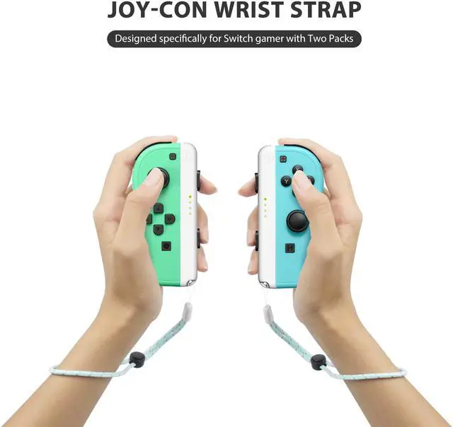 Alt view image 4 of 7 - CORN Joycon Strap Compatible with Switch Joycon, Replacement for Joy Con Straps for Switch 2 Pack, Switch Joycon Straps Adjustable Tightness (White)