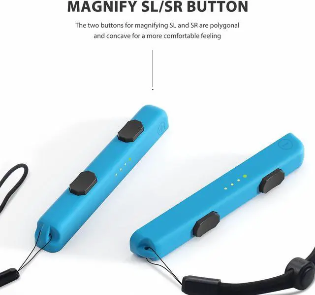 Alt view image 5 of 7 - CORN Joycon Strap Compatible with Switch Joycon, Replacement for Joy Con Straps for Switch 2 Pack, Switch Joycon Straps Adjustable Tightness (Blue)