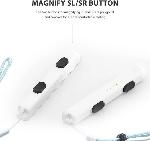 Alt view image 5 of 7 - CORN Joycon Strap Compatible with Switch Joycon, Replacement for Joy Con Straps for Switch 2 Pack, Switch Joycon Straps Adjustable Tightness (White)