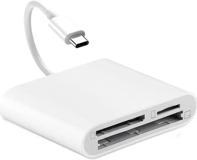 Main image of USB-C SD Card Reader, 3-in-1 SD TF/Micro SD CF Card Reader, USB C Memory Card Reader, Type C OTG Reader Adapter for MacBook, MacBook Pro/Air, iPad Pro 2018, Galaxy S10/S9, Android Cellphones