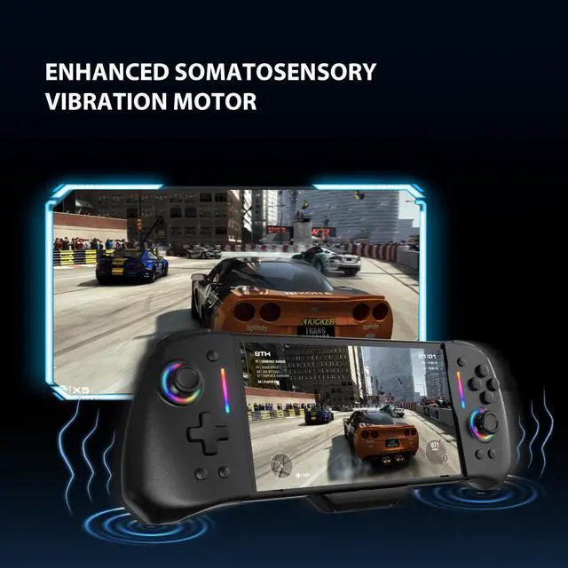 Alt view image 7 of 7 - Wired Joypad Switch Controllers for Switch, Switch Controller Joypad Replacement Controller for Handheld Mode with 8 Colors Adjustable LED/Back Map Button/Turbo/Motion Control (Connect via Type-C)