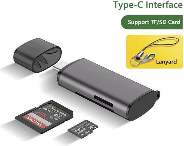 Main image of SD Card Reader, USB C Memory Card Reader Adapter - Supports SD/Micro SD/SDXC/SDHC/MMC/RS-MMC/UHS-I, Compatible with MacBook Pro, MacBook Air, iPad Pro, Galaxy S21 etc.