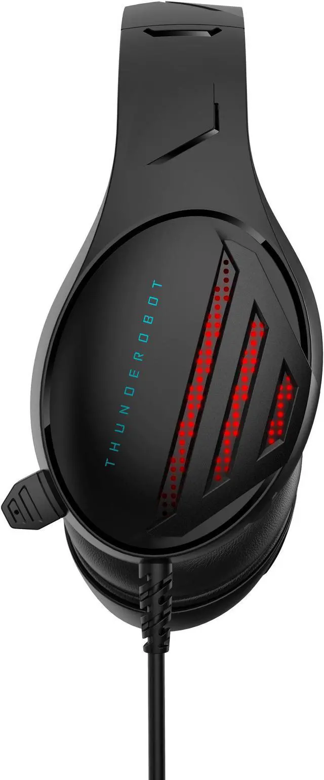 Alt view image 3 of 6 - ThundeRobot H21 wired gaming USB headset wheat color RGB phantom light full finger type anti-noise microphone virtual 7.1 sound