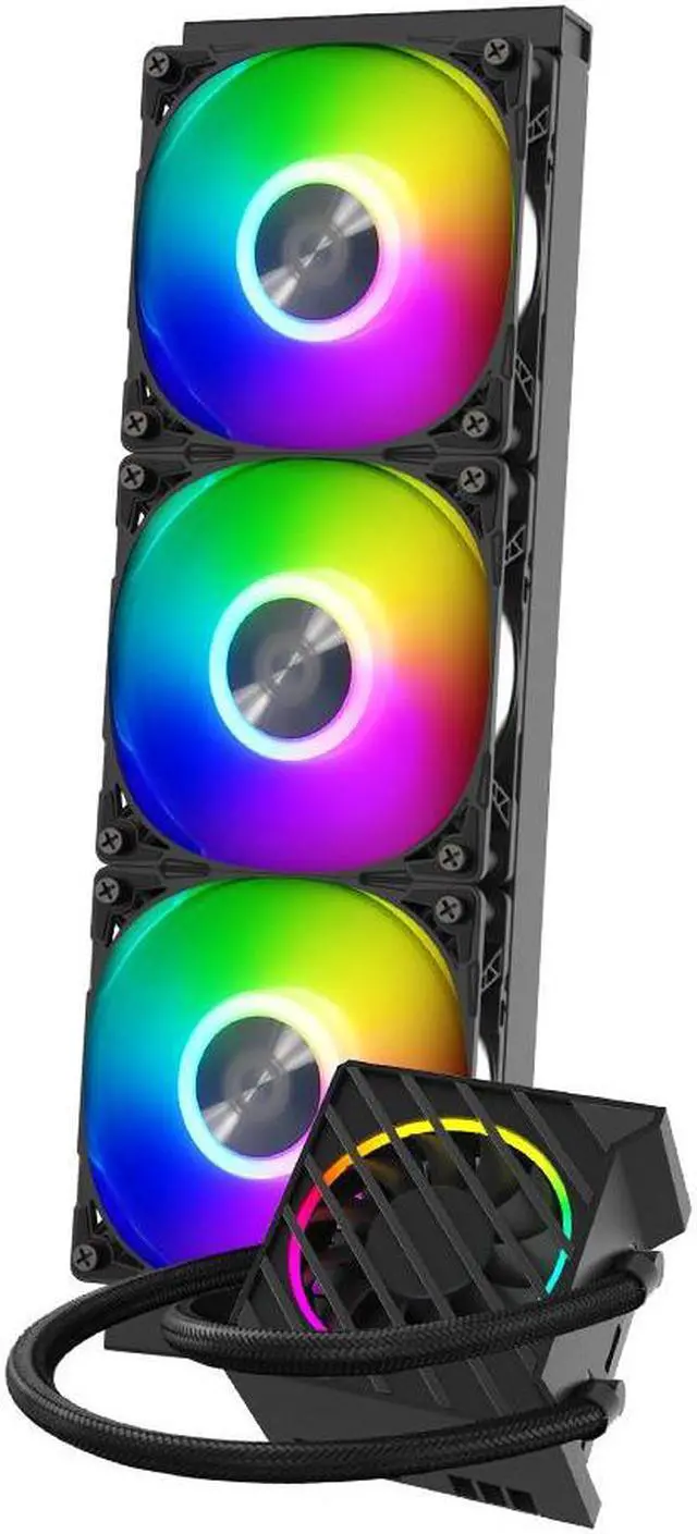 Alt view image 2 of 7 - All-In-One CPU Water Cooling Radiator, ARGB Symphony Synchronization, Compatibility Intel LGA2066/2011/1700/1200/1151/1150/1155/1156,AMD AM5/AM4 for ID-COOLING DASHFLOW 360 XT