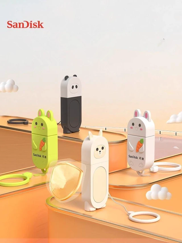 Alt view image 5 of 5 - SanDisk CZ73-Q 32GB 64GB 128GB 256GB Ultra Flair USB 3.0 Flash Drive Cartoon Cute Panda U Disk Large Capacity White 128GB
