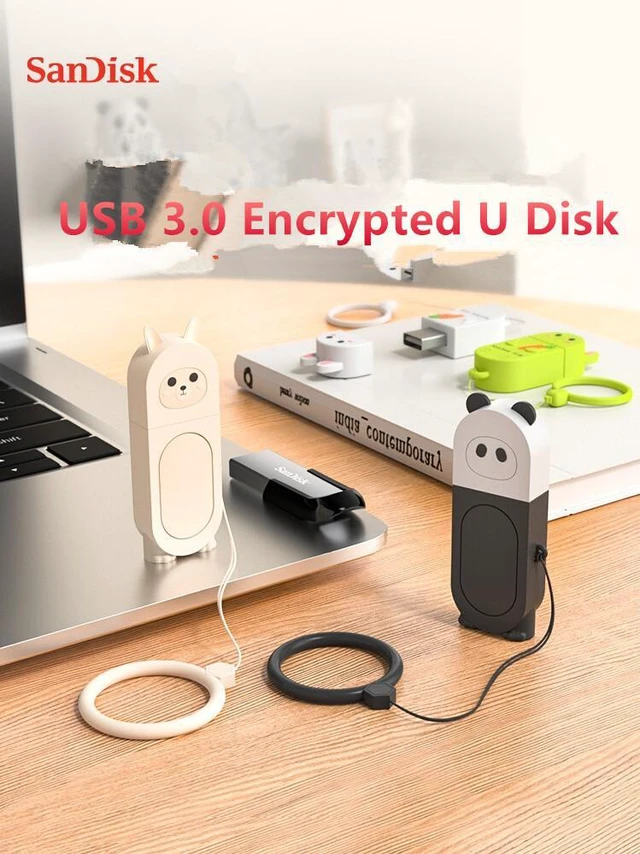 Alt view image 4 of 5 - SanDisk CZ73-Q 32GB 64GB 128GB 256GB Ultra Flair USB 3.0 Flash Drive Cartoon Cute Panda U Disk Large Capacity White 128GB