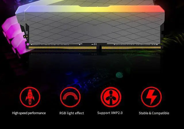 Alt view image 5 of 7 - CORN Loki W2 DDR4  RGB RAM 3200MHz 8GBX2 16GBX2 CL18 RGB DIMM Desktop Memory XMP 16gb 32gb Memoria RAM