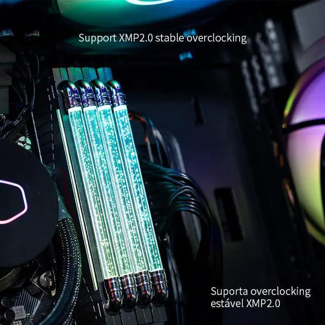 Alt view image 5 of 5 - CORN LOKI DDR4 RGB RMA 3600MHz/4000MHz 16GB 32GB CL14/16/19  Double Light guide strip design support Intel XMP 2.0 automatic overclocking Desktop Compter Memory