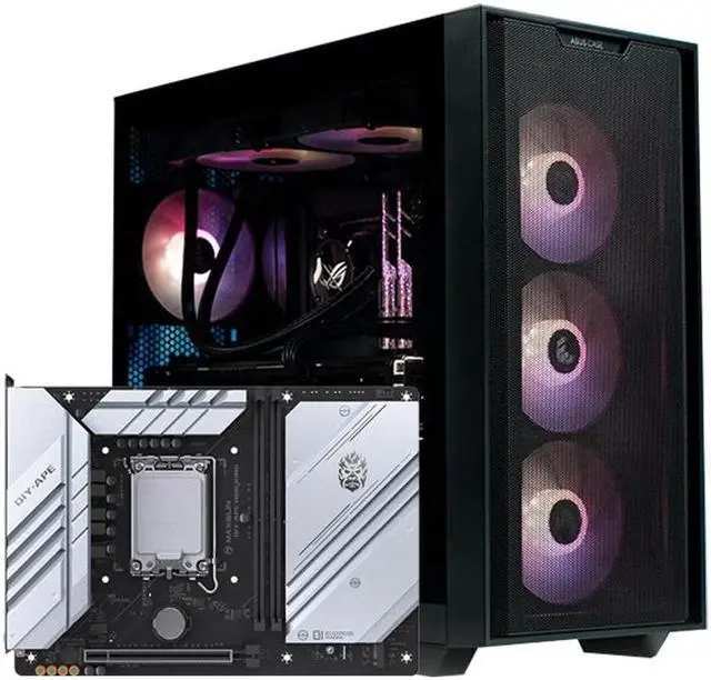 Main image of ASUS A21 Dual-Mode Design Chassis & DIY-APE H610 KING Innovative Back Plug Interface Motherboard Set, New YTX Version 22110 Super Long M2 Expansion, Easy Installation, Easy Cable Management