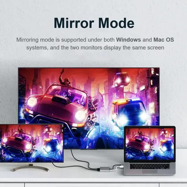 Alt view image 5 of 6 - Mini Displayport to Dual Displayport Splitter Dual 4K@60Hz Resolution,mDP to 2 Displayport Hub Multi Stream Transport Support 4K Resolution for Windows and Mac System